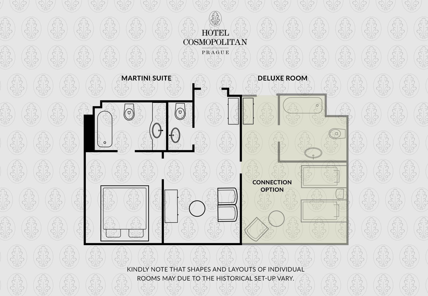 Cosmopolitan Hotel Praga Exterior foto Room layout