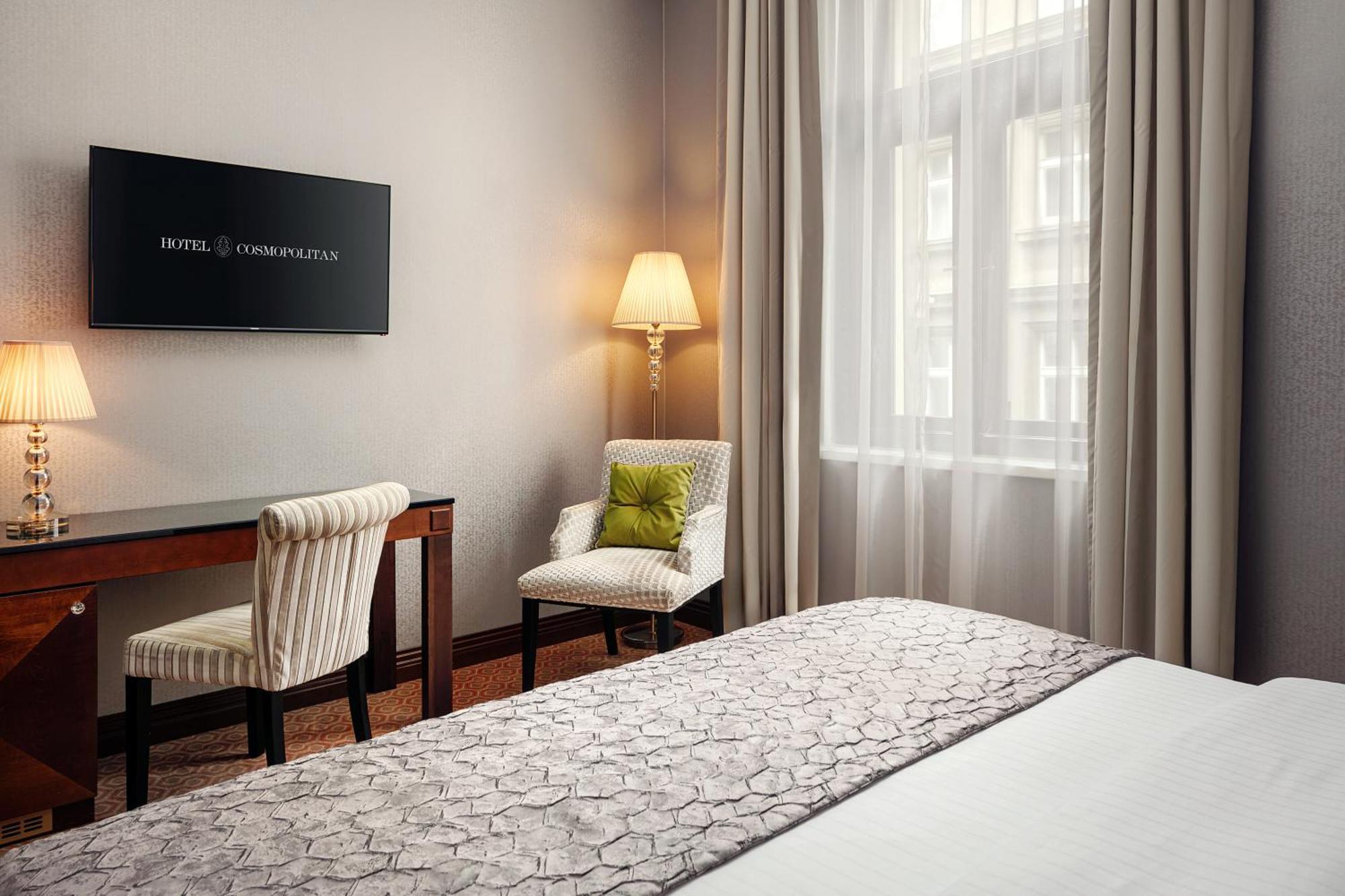 Cosmopolitan Hotel Praga Exterior foto A room at Hotel Continental